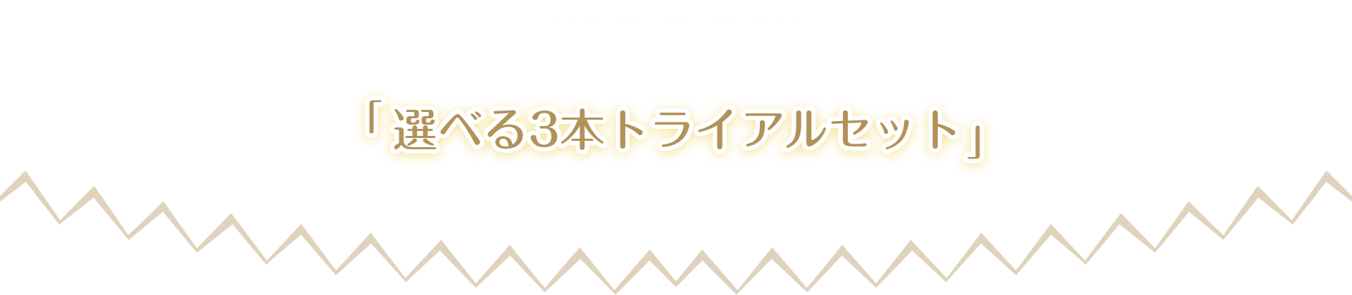 「選べる3本トライアルセット」